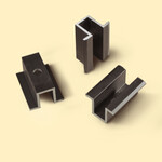 Затискач (клема) середній L=50mm fi 8mm анод чорний 90338